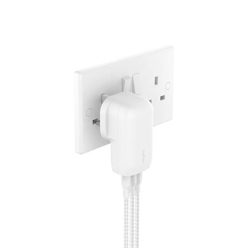 Belkin WCC002myWH BoostCharge 3 Port USB-C Charger with PPS 67W