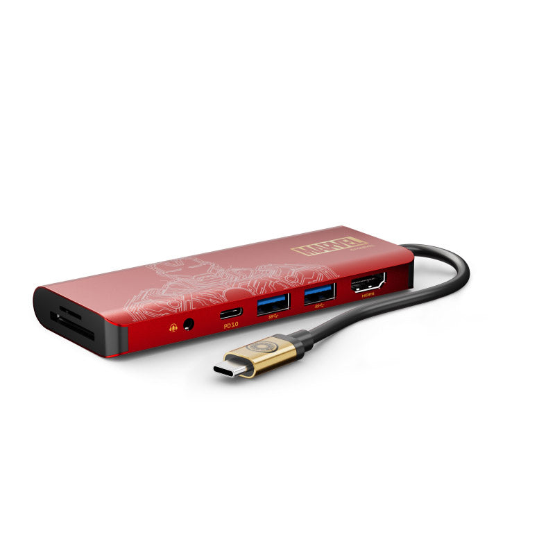Belkin AVC009qcBG-DY Marvel Ironman Series Connect USB-C 7-in-1 Multiport Hub Adapter