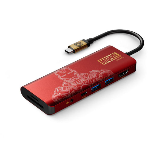Belkin AVC009qcBG-DY Marvel Ironman Series Connect USB-C 7-in-1 Multiport Hub Adapter