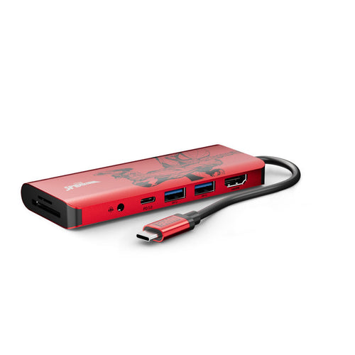 Belkin AVC009qcRD-DY Marvel Spiderman Series Connect USB-C 7-in-1 Multiport Hub Adapter