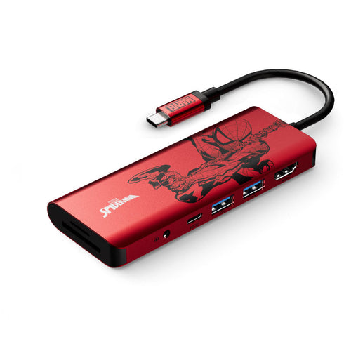 Belkin AVC009qcRD-DY Marvel Spiderman Series Connect USB-C 7-in-1 Multiport Hub Adapter