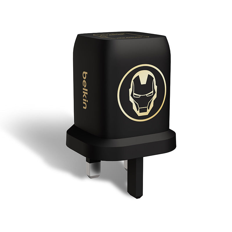 Belkin WCH013myBG-DY BoostCharge Pro Dual USB-C GaN Wall Charger with PPS 65W (Ironman))