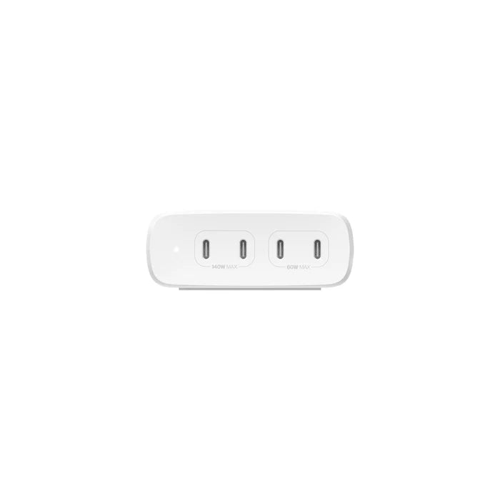 Belkin WCH015myWH 200W 4 Port USB C Charger (White)