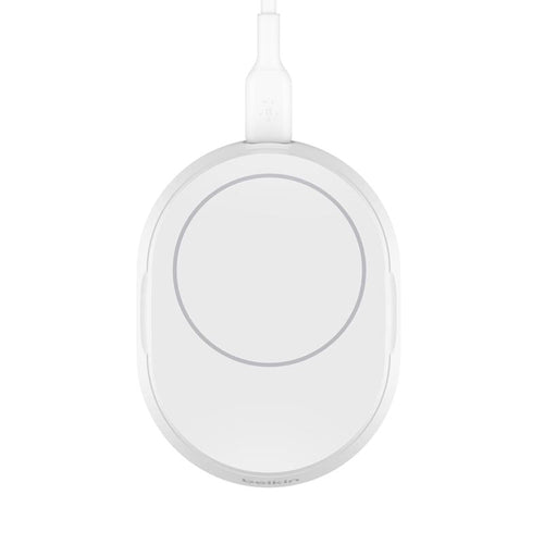 Belkin WIA008btWH Qi2 15W Wireless Charging Travel Stand (White)