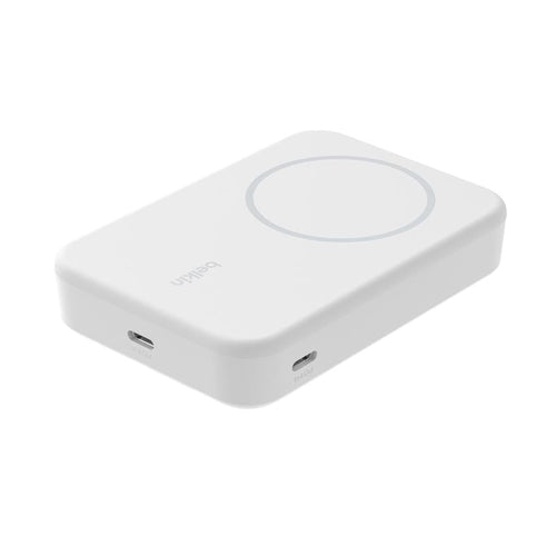 Belkin BPD008btWH BoostCharge Pro Magnetic Power Bank with Qi2 15W 10K (White)