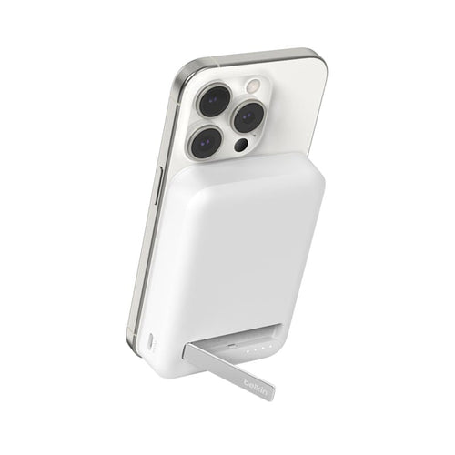 Belkin BPD008btWH BoostCharge Pro Magnetic Power Bank with Qi2 15W 10K (White)