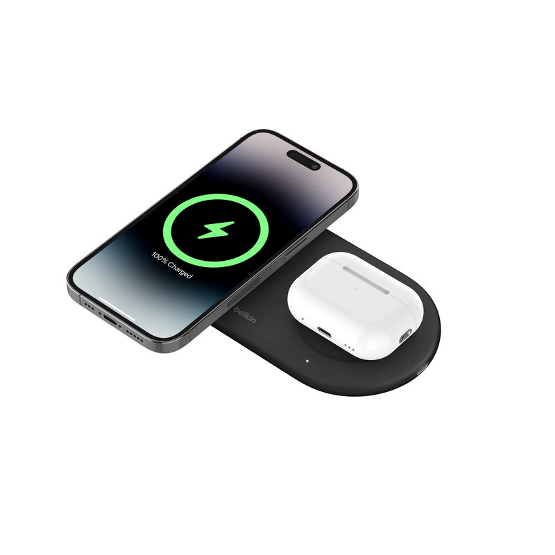 Belkin BoostCharge Pro 2-in-1 Magnetic Wireless Charging Pad with