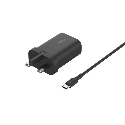 Belkin WIZ029myBK BoostCharge 3-in-1 Magnetic Foldable Wireless Charger with Qi2 15W (Black)