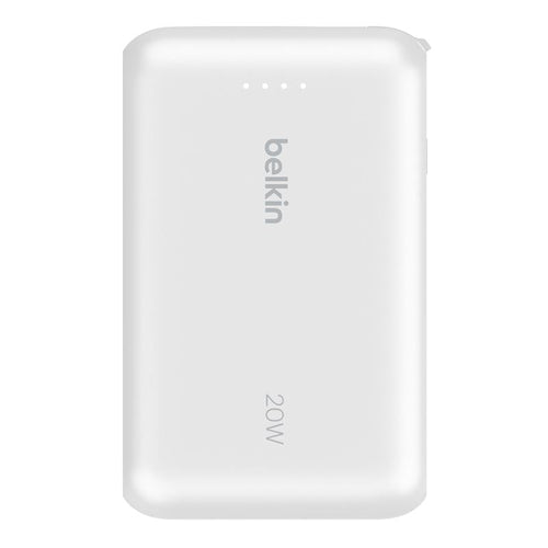 Belkin BPB021fqWH BoostCharge Power Bank 10K with Integrated Cable (White)