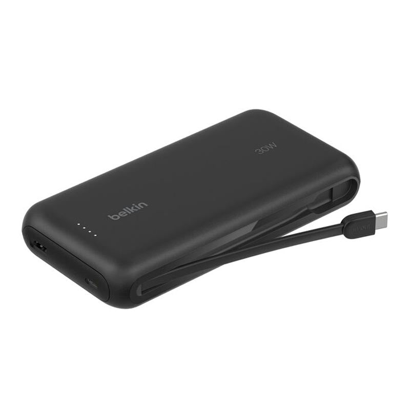 Belkin BPB024fqBK BoostCharge Power Bank 20K with Integrated Cable (Black)