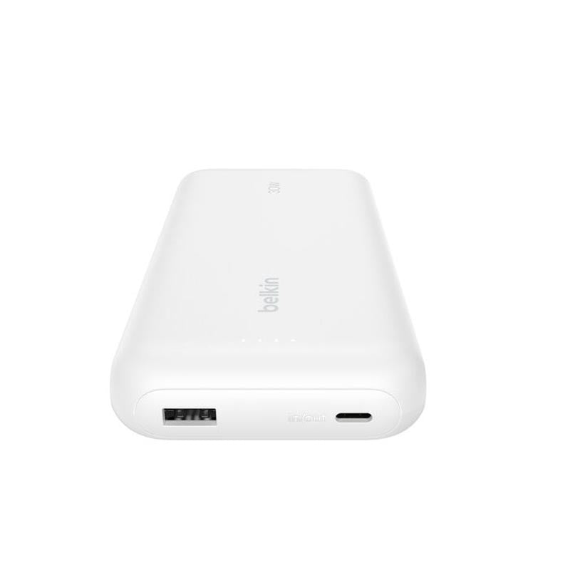 Belkin BPB024fqWH BoostCharge Power Bank 20K with Integrated Cable (White)
