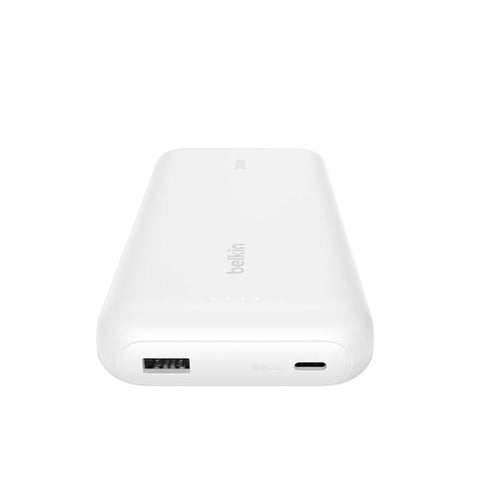 Belkin BPB024fqWH BoostCharge Power Bank 20K with Integrated Cable (White)