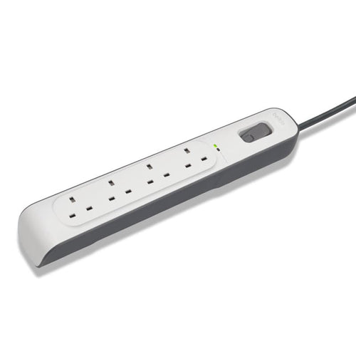 Belkin BSV400af2M 4Way 2M Surge Protection Strip (White)