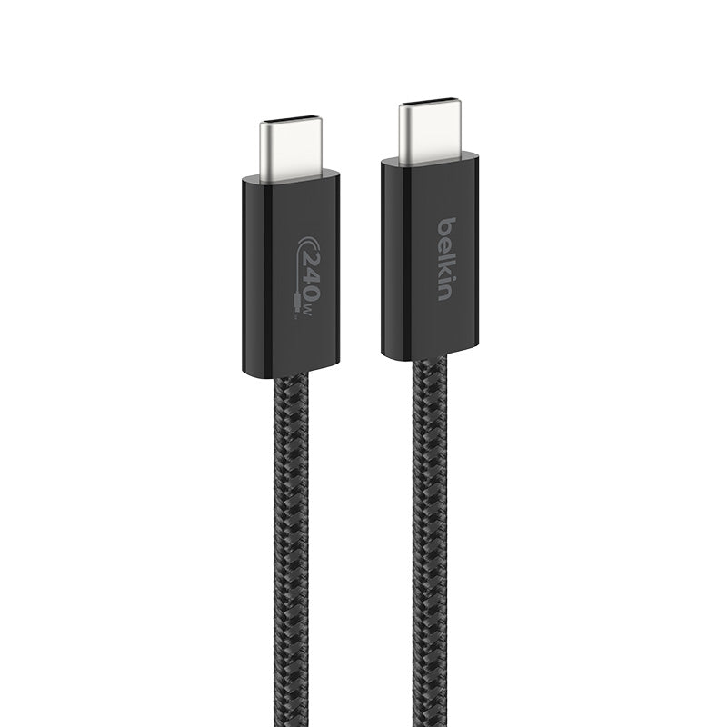 Belkin CAB019qc05BK2PK BoostCharge Braided USB-C to USB-C Cable 1.5M (2-Pack) - Black