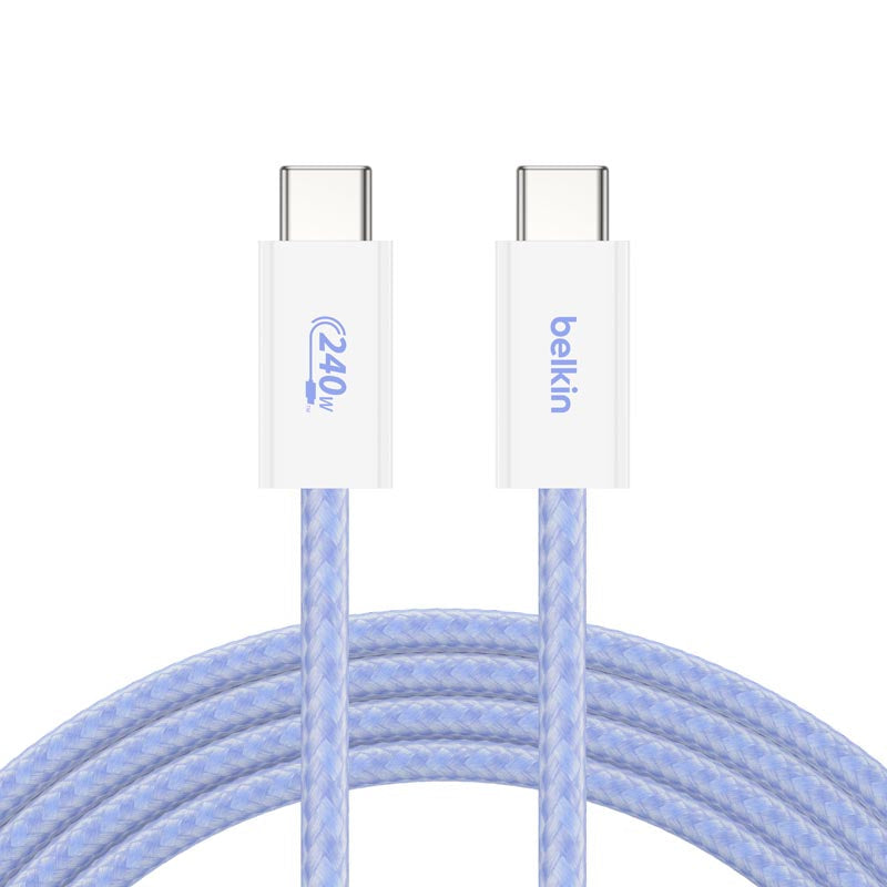 Belkin CAB019qc05BL2PK 240W USB-C to C Cable 1.5m 2 Pack Blue