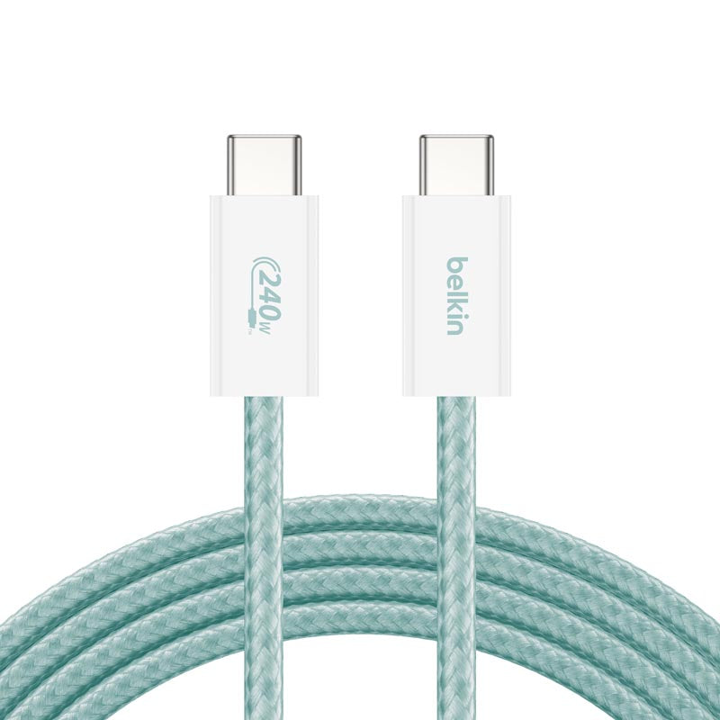 Belkin CAB019qc05GR2PK 240W  USB-C to C Cable 1.5m 2Pack Green
