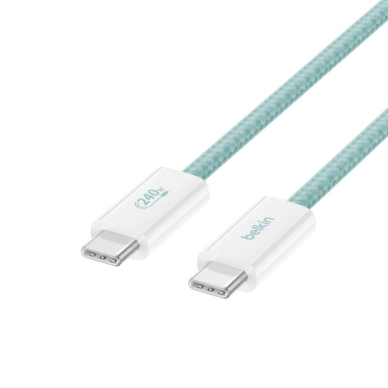 Belkin CAB019qc05GR2PK 240W  USB-C to C Cable 1.5m 2Pack Green