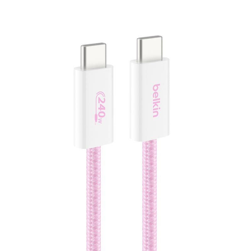 Belkin CAB019qc05PK2PK 240W USB-C to C Cable 1.5m 2Pack Pink
