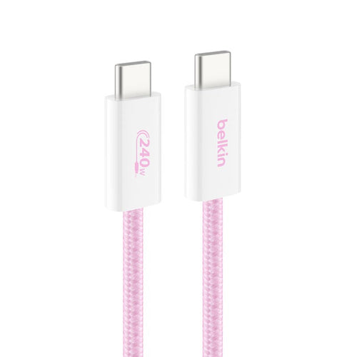 Belkin CAB019qc05PK2PK 240W USB-C to C Cable 1.5m 2Pack Pink