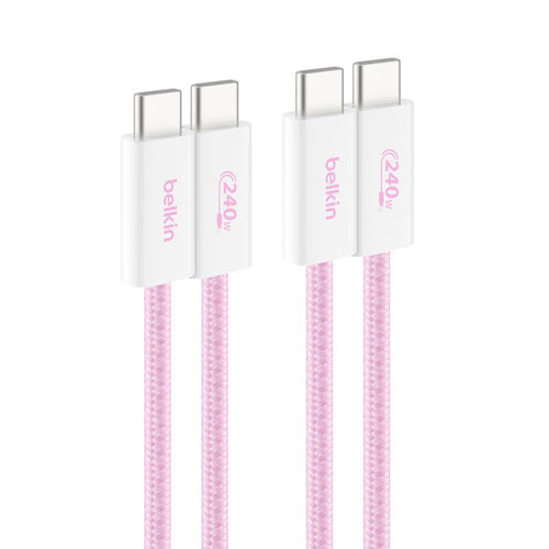 Belkin CAB019qc05PK2PK 240W USB-C to C Cable 1.5m 2Pack Pink