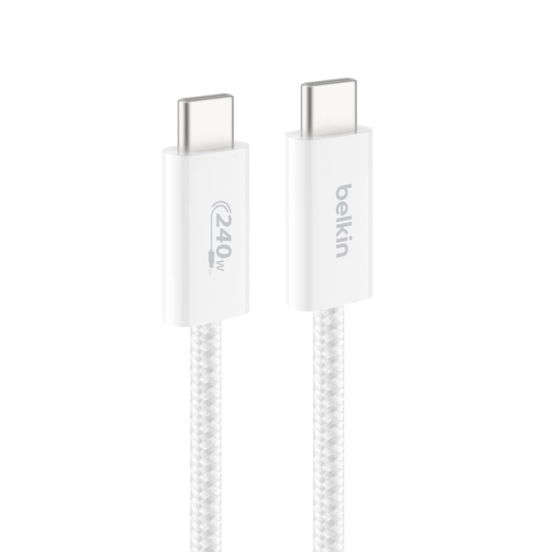 Belkin CAB019qc05WH2PK 240W USB-C to C Cable 1.5m 2Pack White