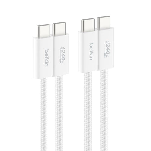 Belkin CAB019qc05WH2PK 240W USB-C to C Cable 1.5m 2Pack White