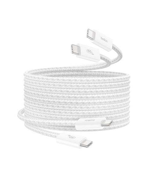 Belkin CAB019qc05WH2PK 240W USB-C to C Cable 1.5m 2Pack White