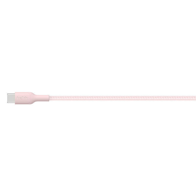 Belkin CAB024fq1MPK BoostCharge Pro USB-C to USB-C 60W 1M 2.0 Braided Cable (Pink)