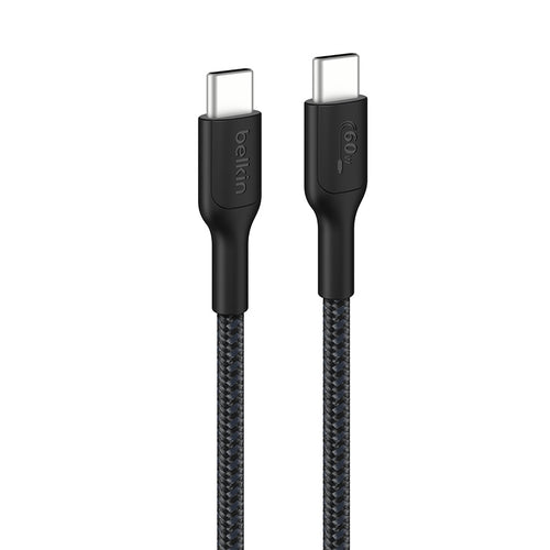 Belkin CAB024fq2MBK BoostCharge Pro USB-C to USB-C 60W 2M 2.0 Braided Cable (Black)