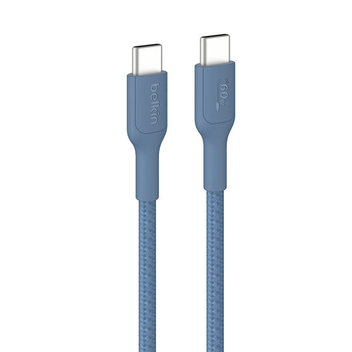 Belkin CAB024fq2MBL BoostCharge Pro USB-C to USB-C 60W 2M 2.0 Braided Cable (Blue)