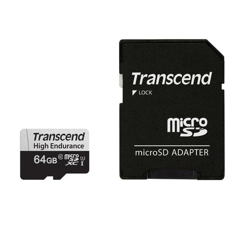 Transcend 350V High Endurance microSD with Adapter - 64GB