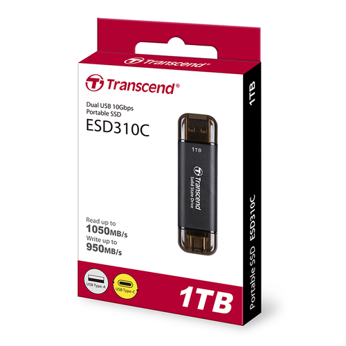 Transcend ESD310C 1TB ポータブルSSD Transcend ESD310C Portable SSD 1TB (Black) – Challenger Singapore
