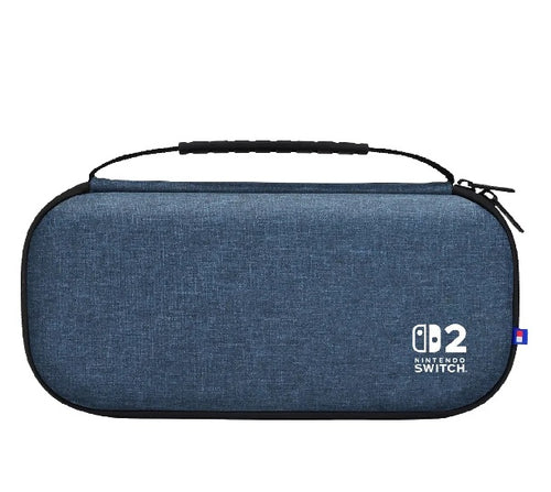 HORI Slim Tough Pouch Plus for Nintendo Switch 2, Indigo Blue