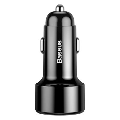 Baseus CCMLC20A-01 Dual USB-A QC Quick Car Charging 45W (Black)