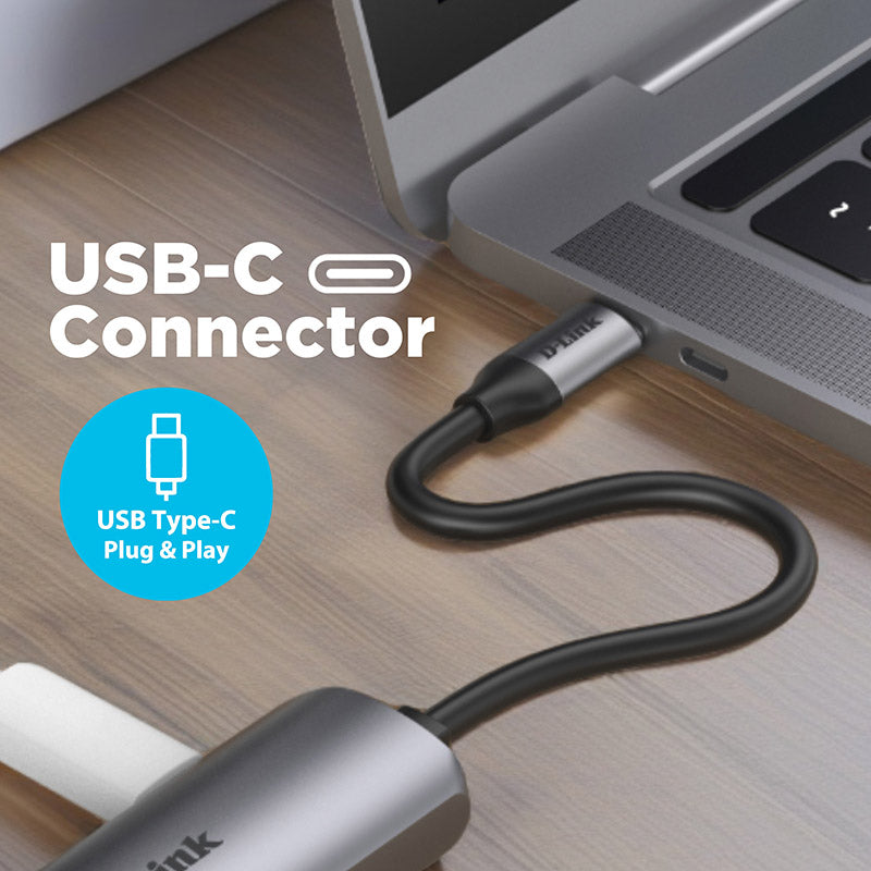 D-Link DUB-135 USB-C to Gigabit Ethernet Adapter
