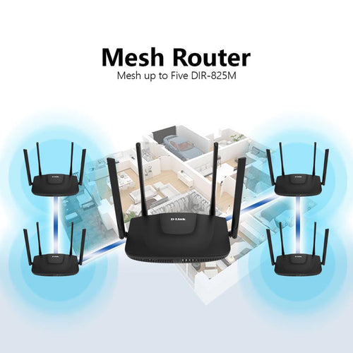 D-Link DIR-825M AC1200 Dual Band Gigabit 5-in-1 WiFi Router
