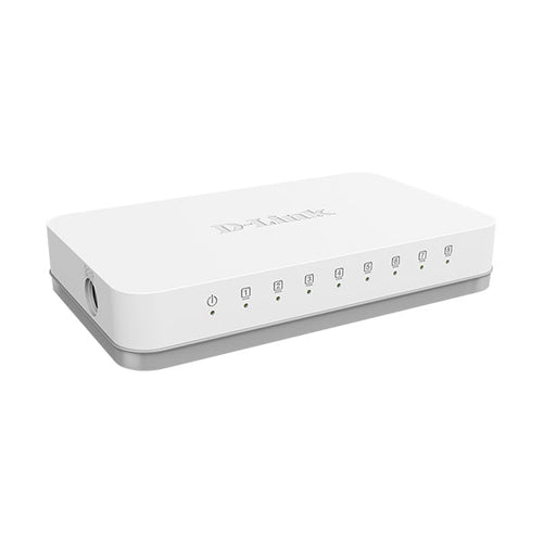 D-Link DGS-1008A 8-port 10/100/1000Mbps Unmanaged Gigabit Switch