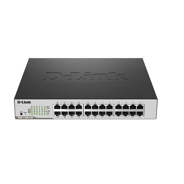 D-Link EasySmart 24-Port Gigabit Switch with 12 PoE+ Ports