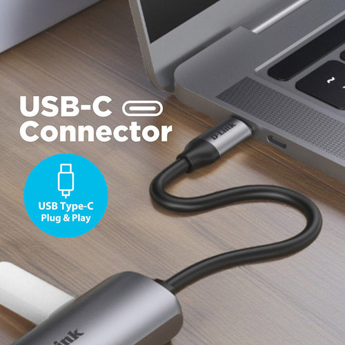 D-Link DUB-E255 USB-C to 2.5G Ethernet Adapter