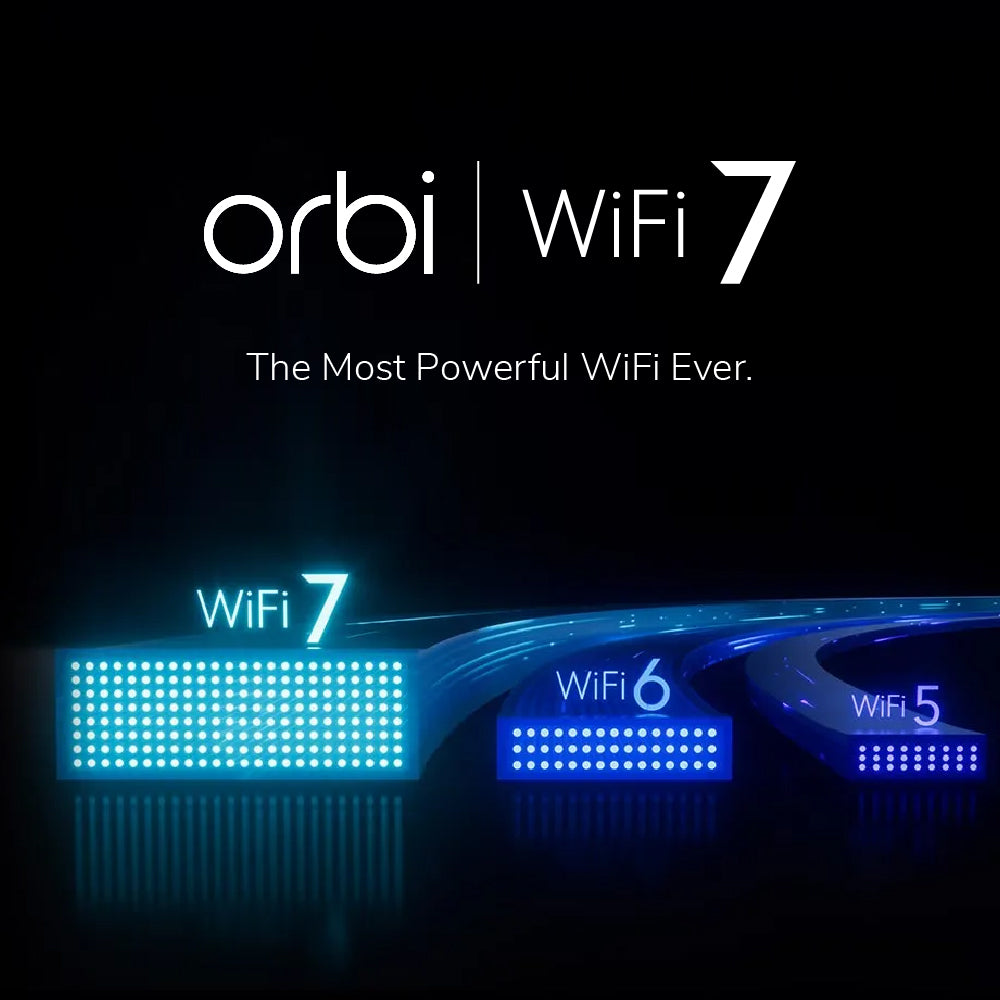 Netgear RBE373 Orbi 370 Dual-Band Wi-Fi 7 Mesh System (3-Pack)