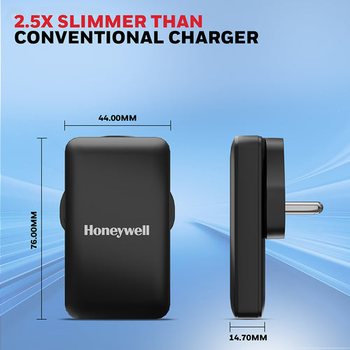 Honeywell Zest GaN Charger 45W Ultra Thin (Black)