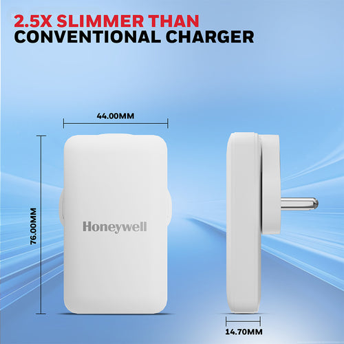 Honeywell Zest GaN Charger 45W Ultra Thin (White)