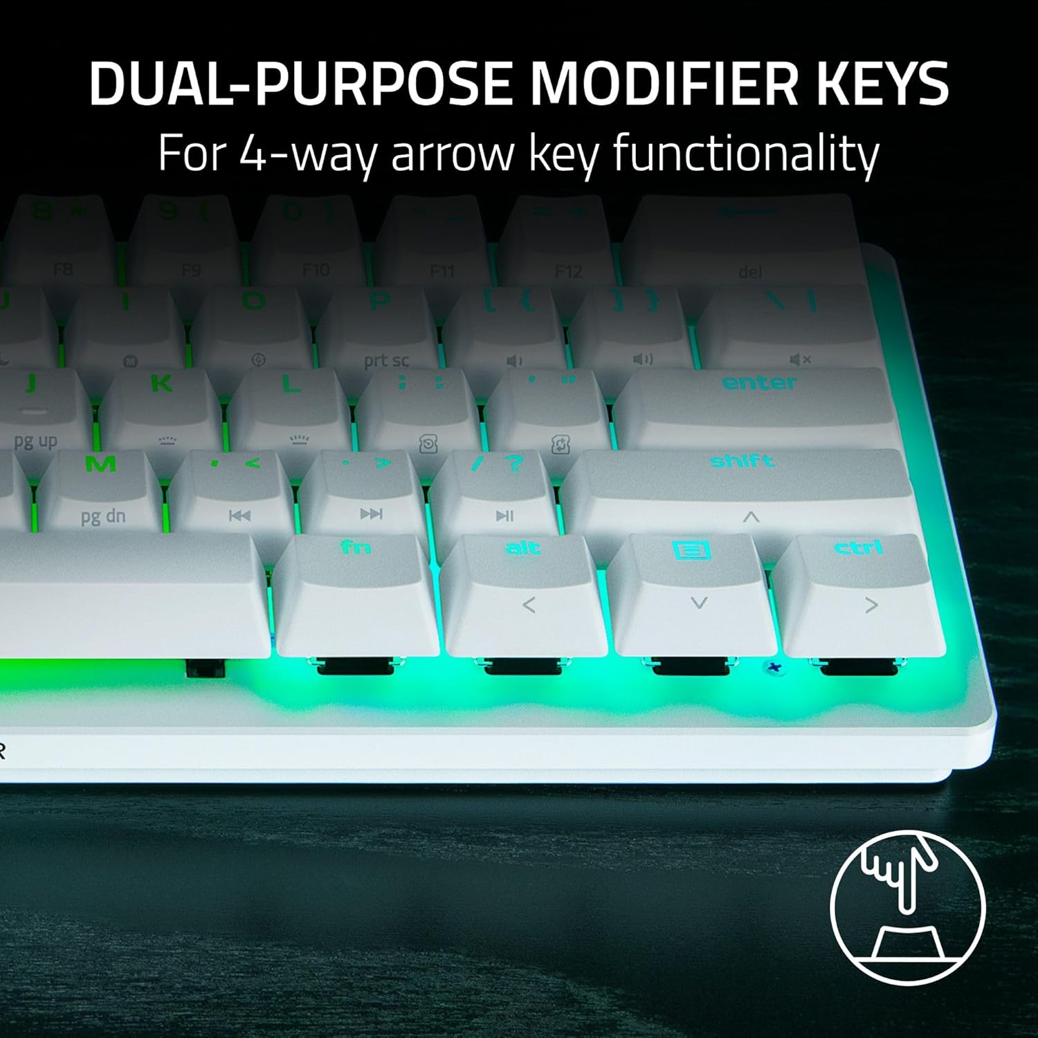 Razer Huntsman V3 Pro Mini Wired Gaming Keyboard (White