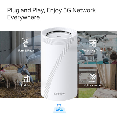 TP-Link Deco BE65-5G BE9300 Tri-Band Whole Home Mesh Wi-Fi 7 System