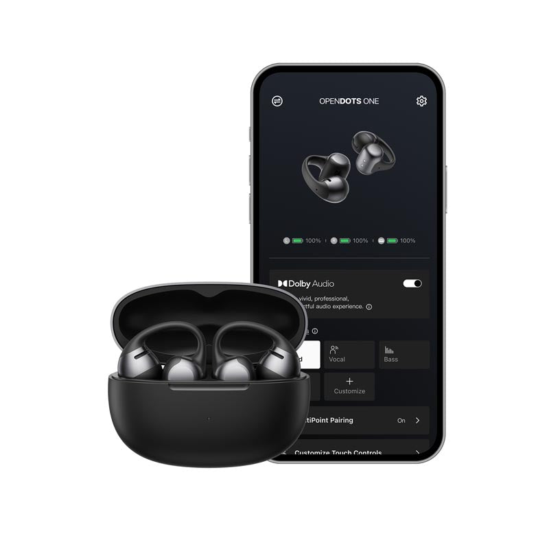 SHOKZ OPENDOTS ONE ブラック Shokz 完全ワイヤレスイヤホン OpenDots ONE Black【オープンイヤー