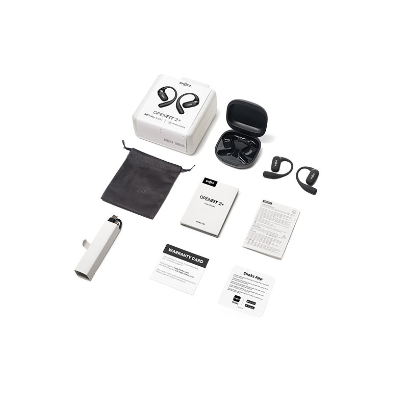 Shokz OpenFit 2+ Open-Ear TWS Earbuds (Black) – Challenger Singapore