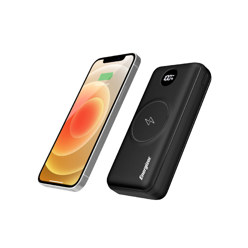Energizer QE20013PQ 20000mAh Wireless Powerbank with LCD display (Black)