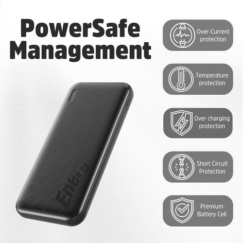 Energizer UE10055PQ 10000mAh Fast Charging Power Bank (Black)