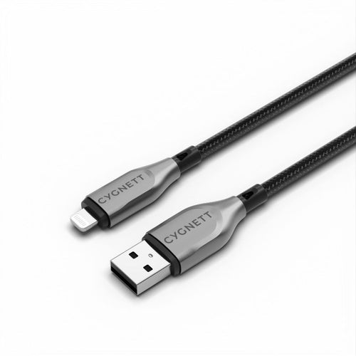 Cygnett CY4660PCCAL Armoured Lightning To USB-A Cable 2M (Black)