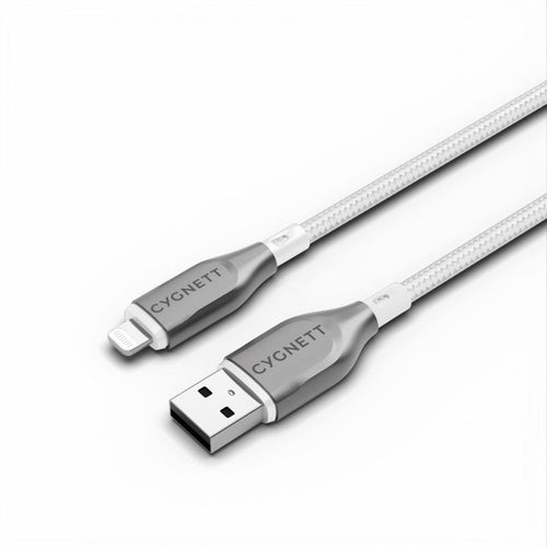 Cygnett CY4661PCCAL Armoured Lightning To USB-A Cable 2M (White)